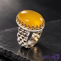 انگشتر نقره باسنگ شرف و شمس رکاب رولکسی تاج برنجی کد 7504