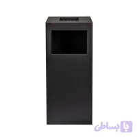 سطل زباله جاسیگاری دار چهارگوش مدل N-5 - مشکی