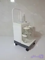 ساکشن جراحی پزشکی و دندانپزشکی طرح یوول دو شیشه پایه کوتاه مدل fa-23d