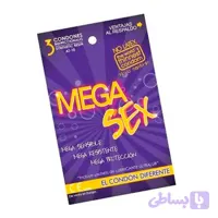کاندوم MEGA بسیار نازک و ضد حساسیت | فاقد لاتکس و حاوی ژل روان‌کننده | محصول کشور کلمبیا – بسته ۳ عددی