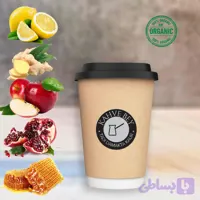 لیوان چای میوه‌ای ارگانیک (Kahve Bey) با 10 طعم طبیعی؛ نوشیدنی تک نفره با میوه واقعی