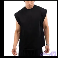 وست لش مردانه مشکی® پنبه دو نخ لاکرا دار ✨