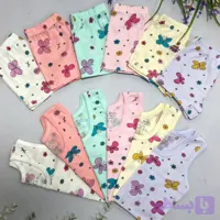 طرح ست رکابی شورت دخترانه طرح گل