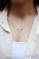 گردنبند گوزن نقره