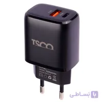 شارژر دیواری فست شارژ TSCO TTC 65 QC3.0 PD 3A 20W + کابل تایپ سی