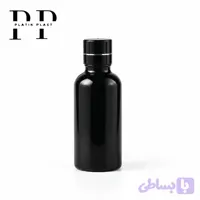 شیشه قطره چکان 50ml مشکی براق وارداتی درب ساده