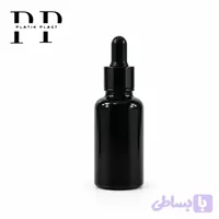 شیشه قطره چکان 50ml مشکی براق وارداتی مشکی