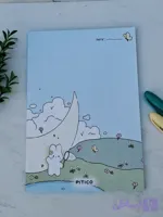 نوت پد (کاغذ یادداشت )سایز بزرگ حاشیه دار