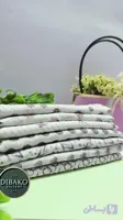 شال پلیسه نسکافه ای طرح‌دار