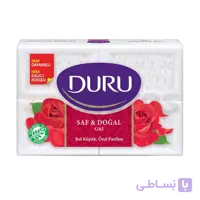 صابون دورو مدل Saf And Dogal گل رز بسته 4 عددی