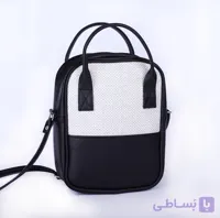 کیف دستی و دوشی ترکیبی چرم و کنف زنانه | طراحی مدرن و خاص | برند پینکسا