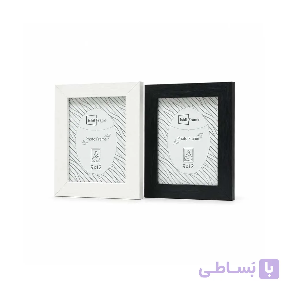 قاب عکس رومیزی و دیواری ۹×۱۲ مدل دوسانتی ایشیل فریم