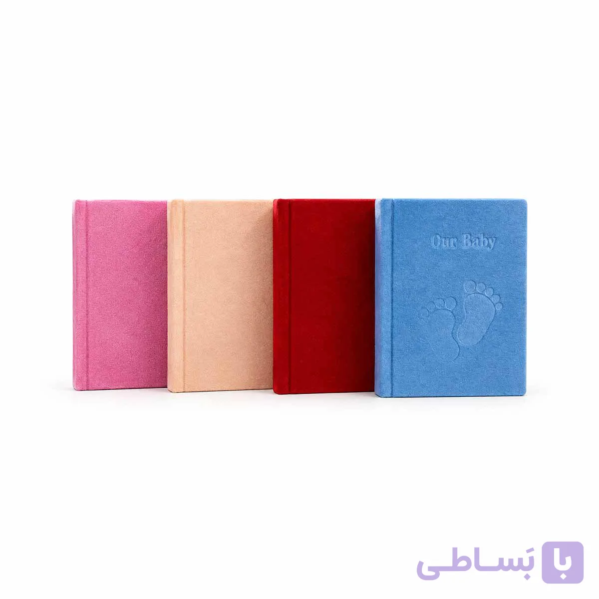 آلبوم عکس مخملی نوزاد ۱۳×۱۸ طرح ردپا