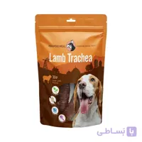 تشویقی سگ هاپومیل مدل نای بره خشک کد Lamb Trachea وزن 30 گرم