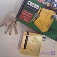 قفل دیسک موتور سیکلت طرح برنجی نیکا