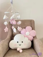 ست کوسن ابر، گل و آویز تخت