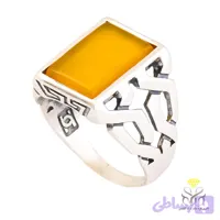 انگشتر شرف الشمس نقره مردانه + حکاکی کد 1160