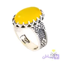 انگشتر شرف الشمس نقره مردانه + حکاکی کد 1154