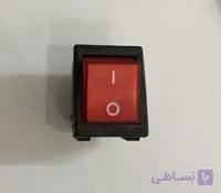 کلید راکر پهن چراغدار تک پل ۸ آمپر (مخصوص شیر برقی آب جوش و هد گروپ اسپرسوساز صنعتی)