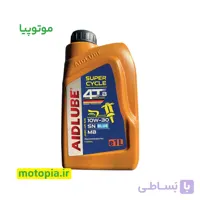 روغن موتور ایدلوب Aidlube مدل API SN JASO MB حجم ۱ لیتر (10w-30)