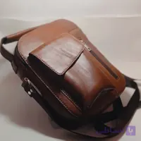 کیف دوشی چرمی مردانه دست دوز مدل دانشجویی
