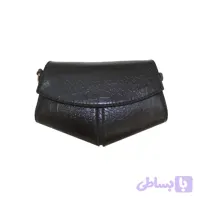 کیف دوشی زنانه مدل مثلثی سنگی چرم طبیعی