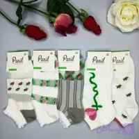 جوراب مچی زنانه طرح گل وارداتی