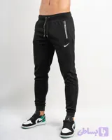 شلوار ورزشی مردانه مدل NIKE دمپاکش پارچه غواصی درجه یک خارجی جیب دار زیپ واتر در 2 رنگ جذاب