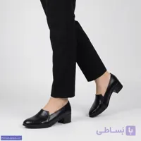 کفش پاشنه کوتاه زنانه با طرح پوست‌ماری مدل 2083 مجلسی