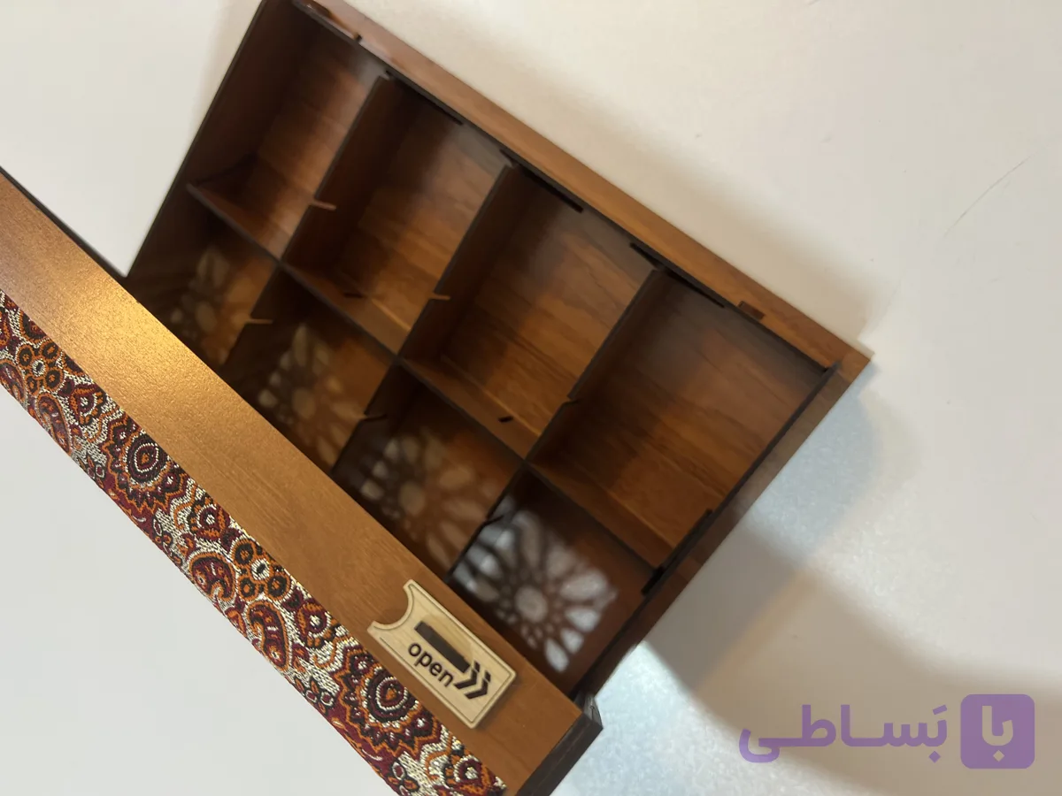 جعبه چوبی دمنوش و تنقلات عمده