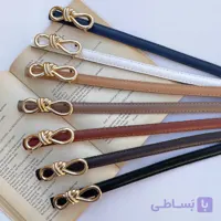 کمربند چرم طرح پاپیون