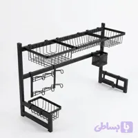 استند نظم دهنده ظروف بالای سینک ایساتیس(آبچکان ایستاده )