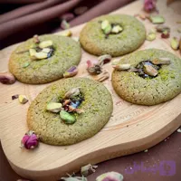 کوکی زعفران و پسته