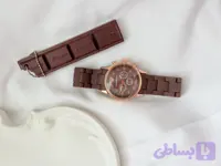 ساعت مچی زنانه طرح ۳ موتوره قهوه ای بک استیل