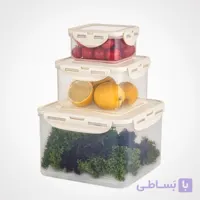 ظرف فریزری 3عددی(۶پارچه) لیمون