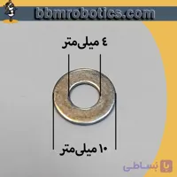 واشر تخت M4 گالوانیزه 4*0.8*10