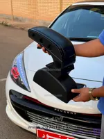 کنسول وسط متحرک فابریکی پژو 206 و 207 -مشکی قرمز