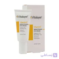 کرم دور چشم روشن کننده ویتامین ث (Vit C) 20 ویتالیر میلی لیتر
