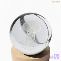 چراغ خواب گوی شیشه ایی طرح عروس دریایی