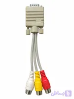 کابل AV به RCA سه فیش مادگی | کابل تبدیل VGA به AV