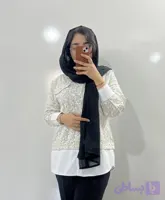 مدل :شومیز زنانه لنین تمام نخ گل گچی