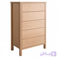 دراور پنج کشو ساده چوبی