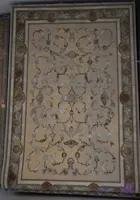 فرش طرح 9046 کرم کد 46901