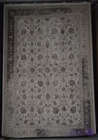 فرش طرح 12857 کرم سرمه ای کد 46000