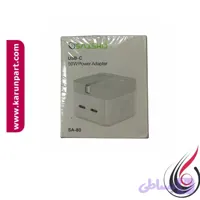 آداپتور شارژرSAISHO مدل SA-80 توان 50 وات دو پورت USB-C (50W USB-C Power Adapter