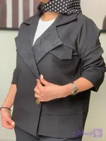 کت زنانه مازراتی طرحدار مشکی