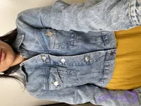 کت جین زنانه برند H&M وارداتی مدل کراپ