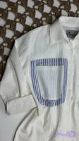 شومیز زنانه لینن جیب طرحدار
