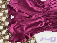 پیراهن ساحلی زنانه کمر کشدار ساده (کد 6WW6M)