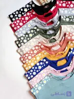 تیشرت سرشانه گلدار پشت گره ای
